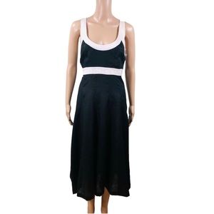 Feraud NWT black and white linen sundress Sz 6
